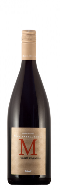 SMARAGD Rotwein Cuvée feinherb / Bioland Wein- und Sektgut Marienfelderhof / Siebeldingen/Pfalz