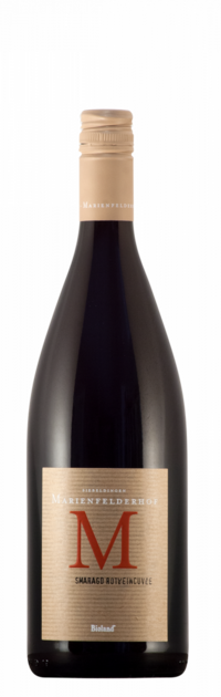SMARAGD Rotwein Cuvée feinherb / Bioland Wein- und Sektgut Marienfelderhof / Siebeldingen/Pfalz